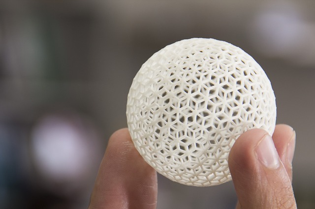 A 3D printed sphere
